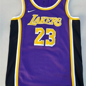 Nike Purple and Yellow Lakers Jersey